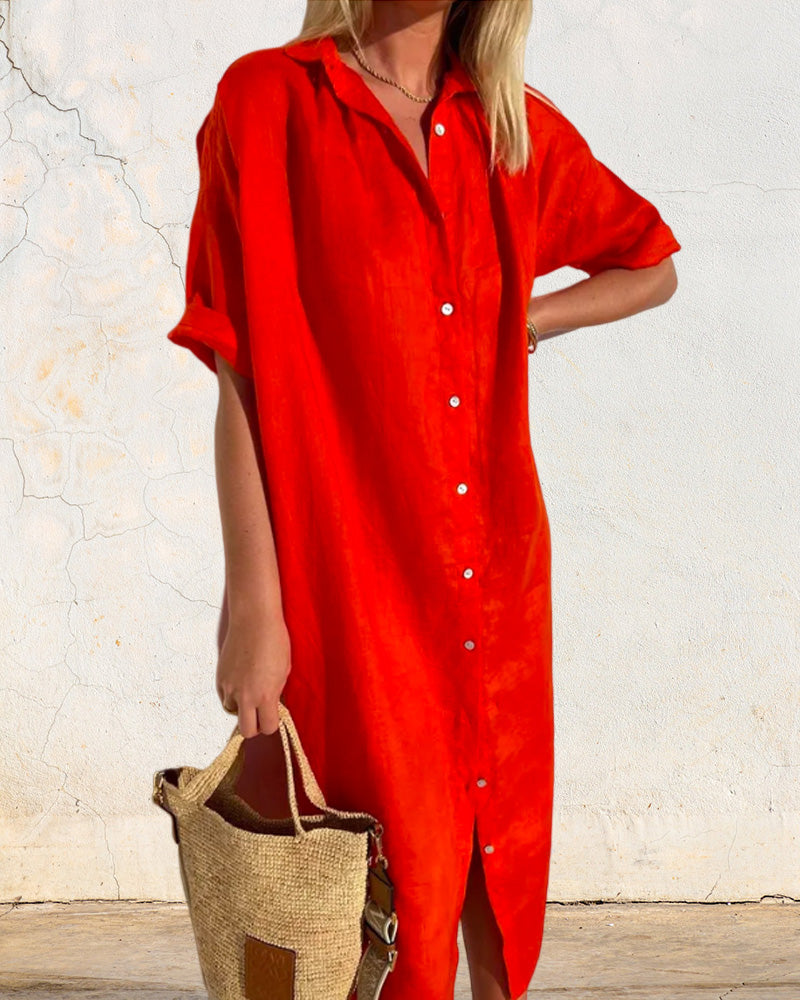 Cotton Shirt Dress