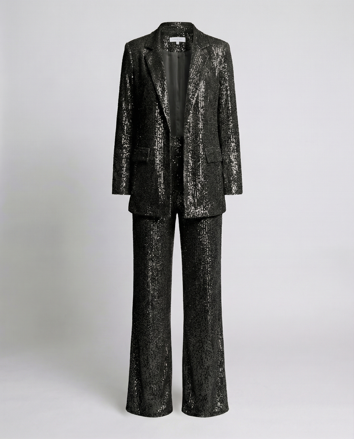 Sequin suit women High-Waist