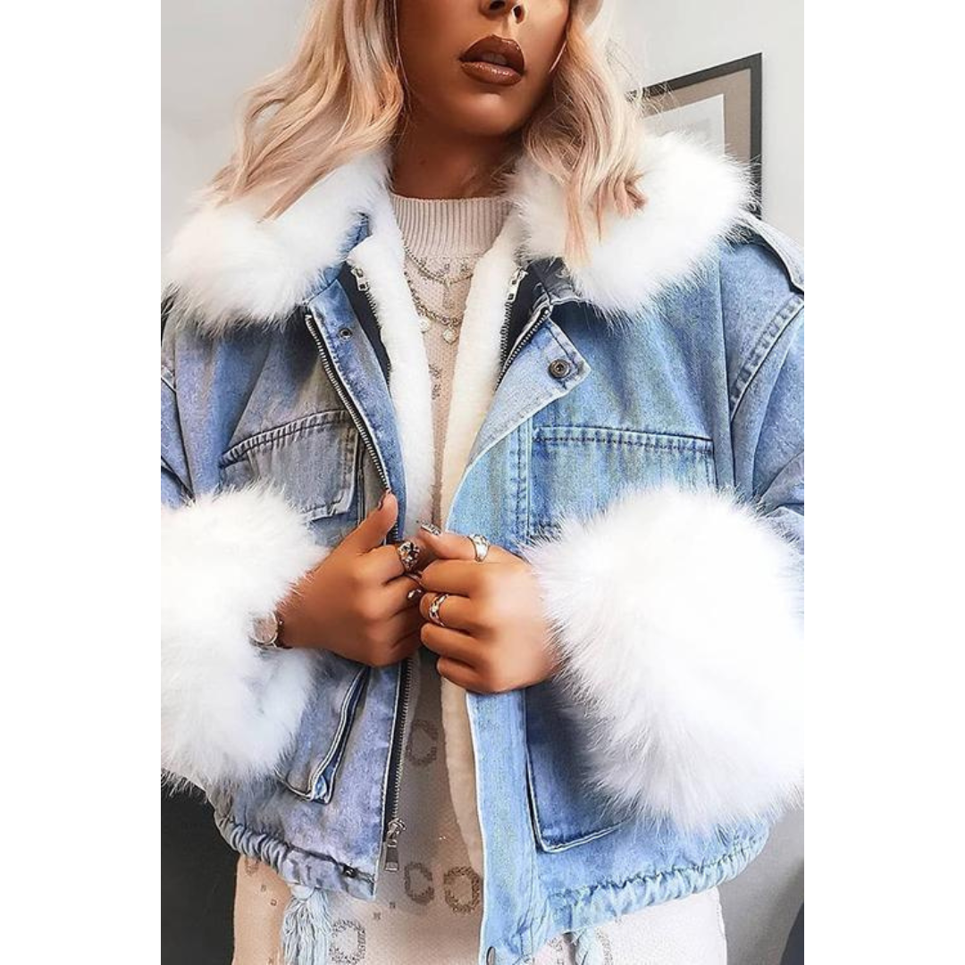 Mune | Winter Jacket Made Of Denim for Women