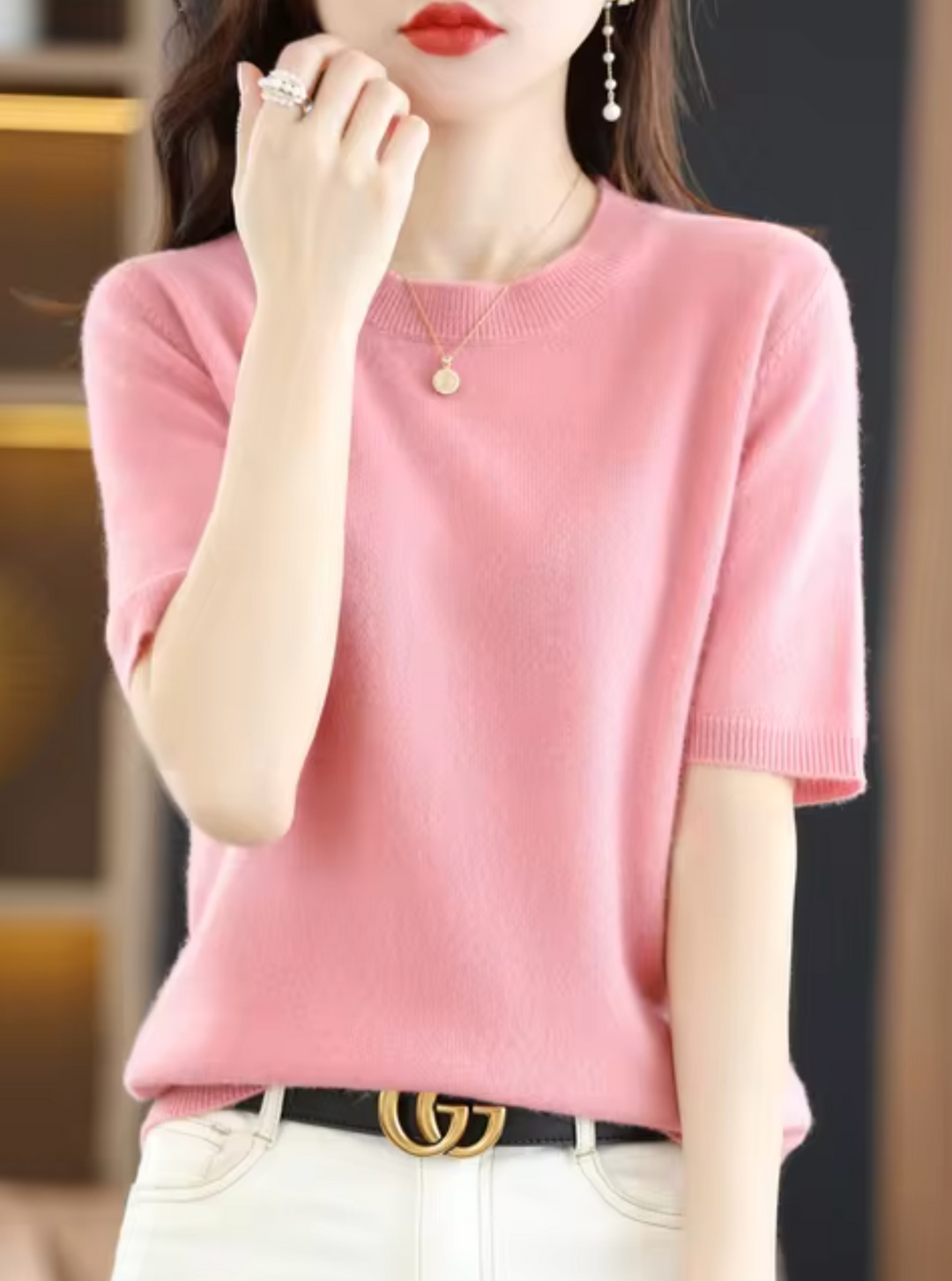 Mune Fashion | Short-sleeved wool sweater