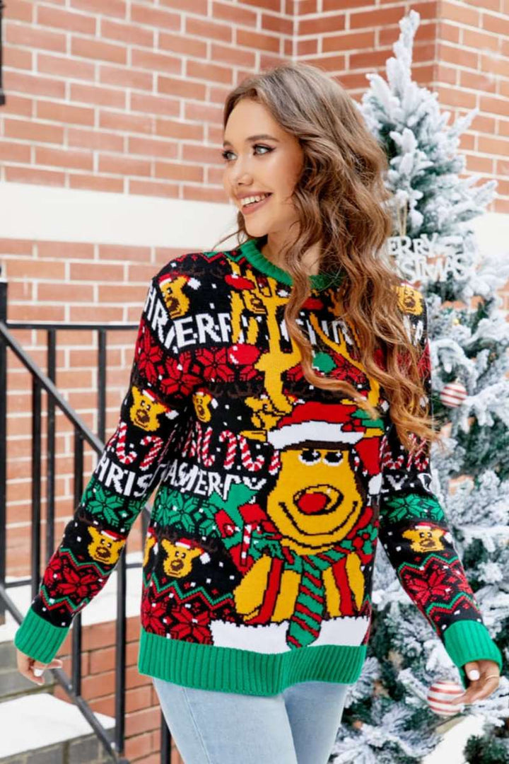 Mune | Christmas Cartoon Reindeer Sweater
