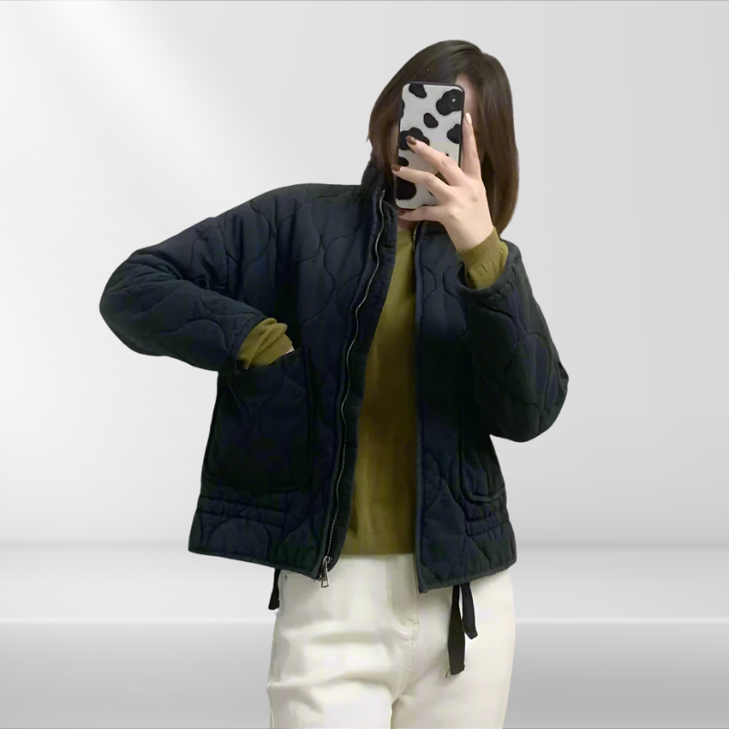 Mune | Women's Quilted Jacket with Drawstring & Zipper