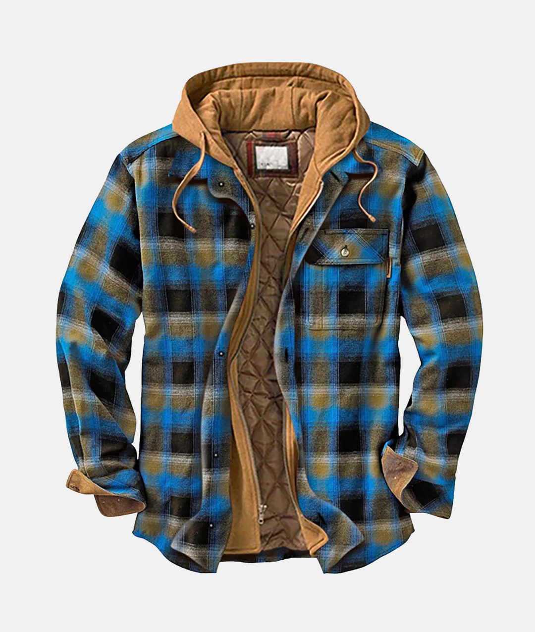 Mune | Checked Flannel Shirt with Hood for Men