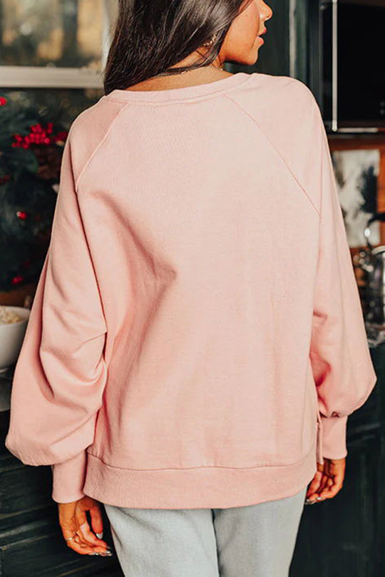 Mune | Christmas Gingerbread Man Sequins Long Sleeve Sweatshirt