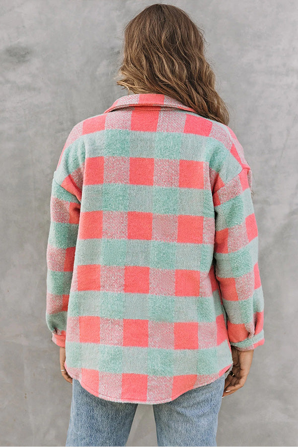Mune | Check Color Block Casual Oversized Jacket