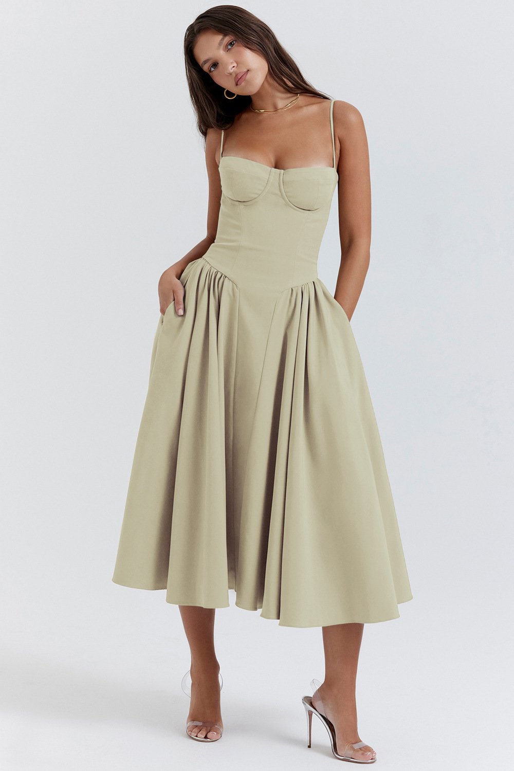 Corset Midi Dress