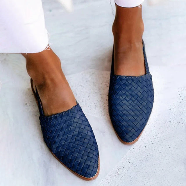 Vintage braided lace flats