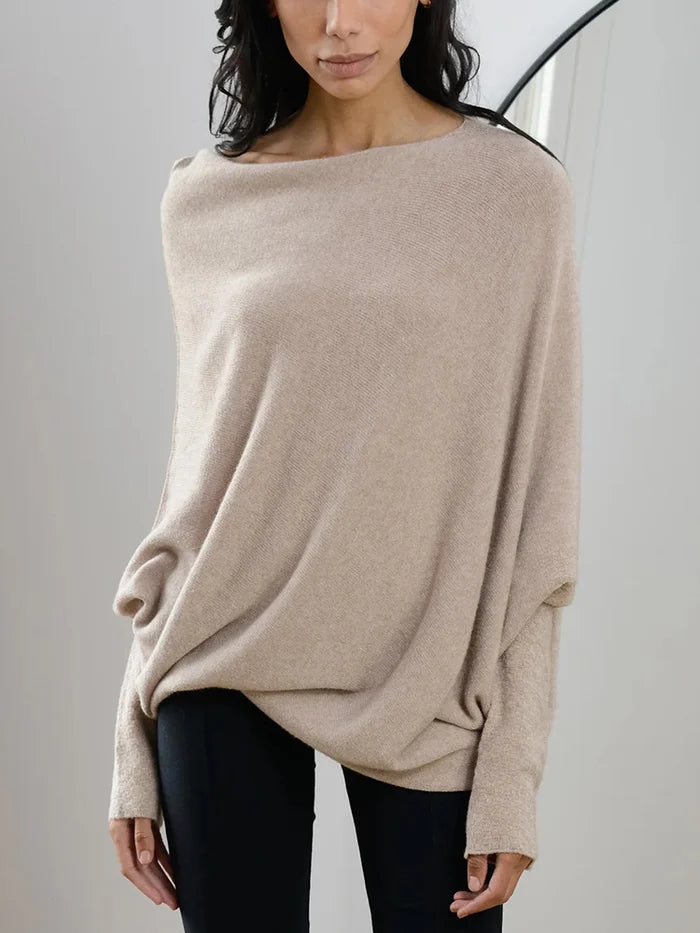 Mune | Asymmetrical Draped Sweater