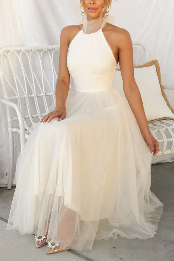 Sleeveless evening dress