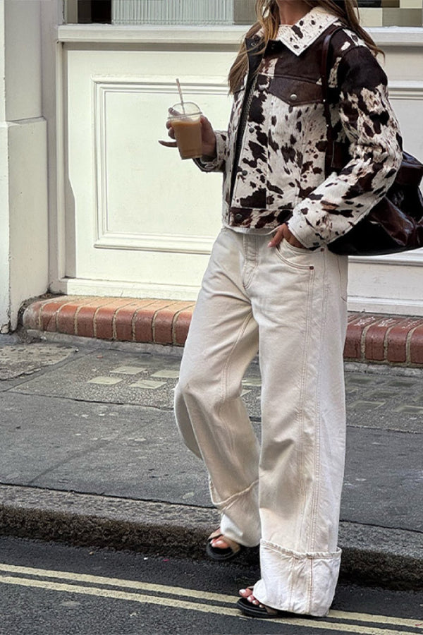 Mune | Revers Comfortable Casual Printed Shirt Jacket