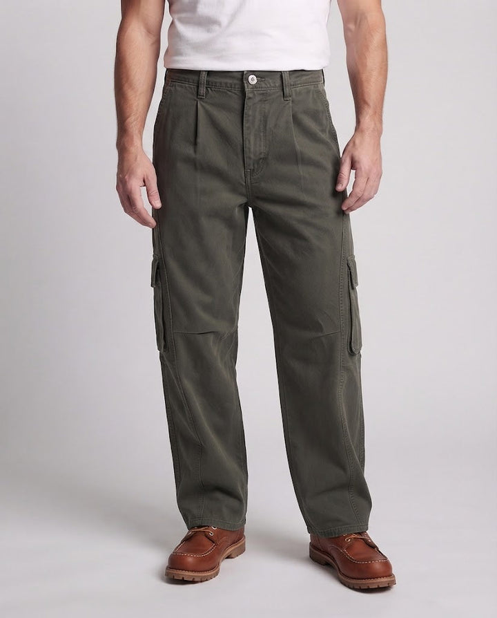 Unisex Oversize Cargo Pants in Palazzo Cut with Comfortable Waist Mune Fashion