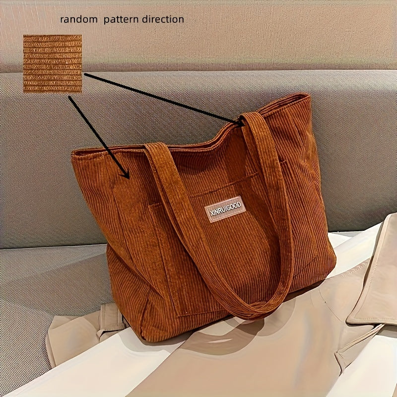 Elegant Ladies Corduroy Bag | Mune Fashion