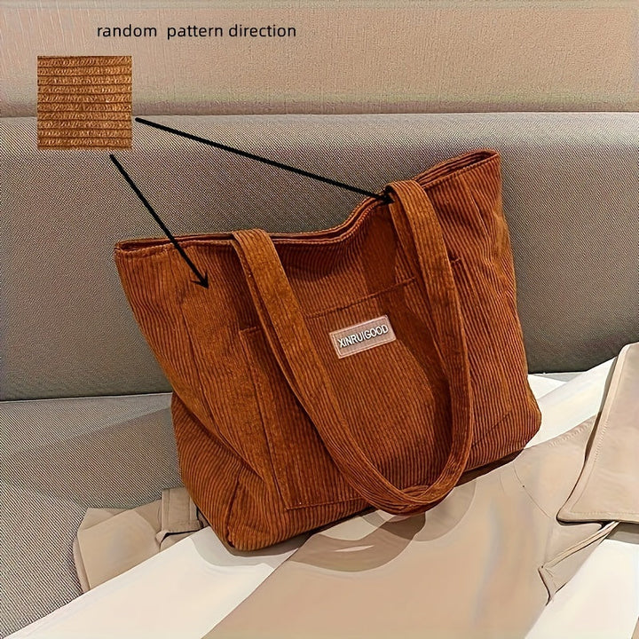 Elegant Ladies Corduroy Bag | Mune Fashion