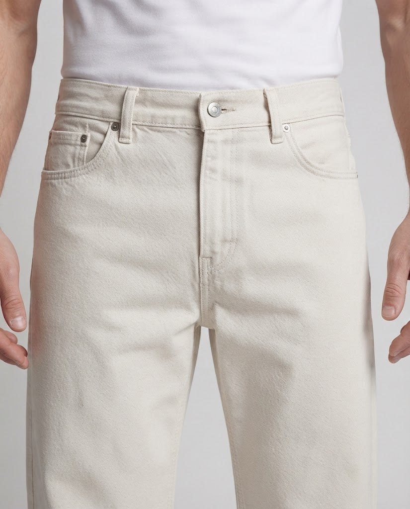 Men's loosely cut lounge chinos made of heavy twill with extra long hem Mune Fashion