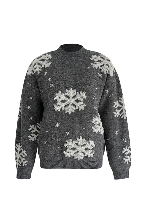 Mune | Turtleneck Christmas Print Knitted Sweater