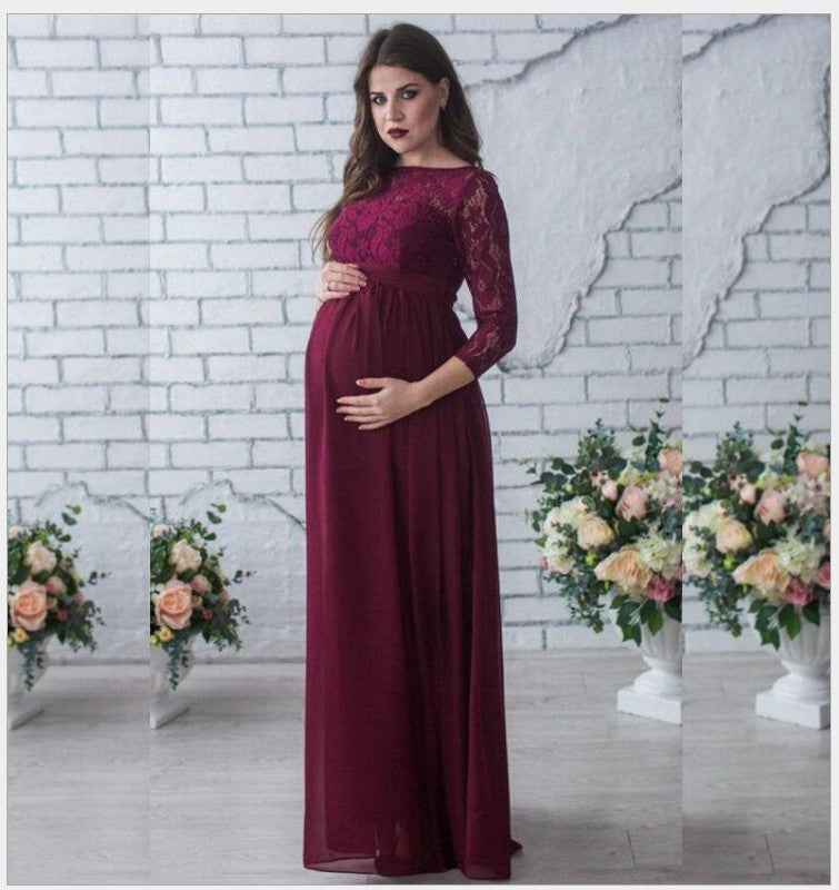 Elegant Maternity Evening Dress