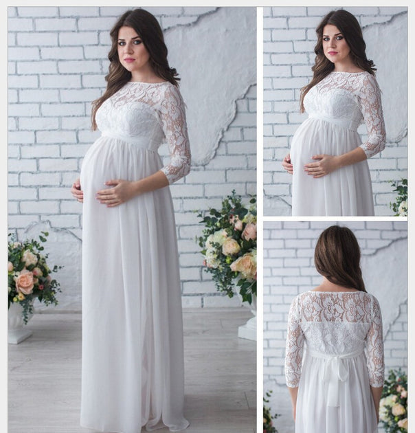 Elegant Maternity Evening Dress