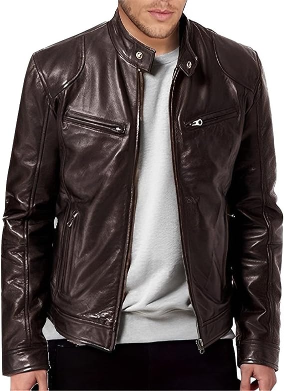 Mune | Leather Jacket Men Davide