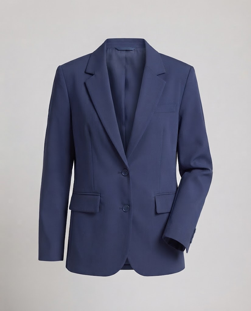 Women's Oversized Blazer with emphasized shoulder, two-button closure and patch pockets Mune Fashion