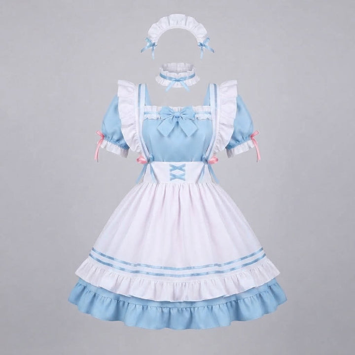 Women Playful Costume Set with Ruffle Details and Accessories Mune Fashion