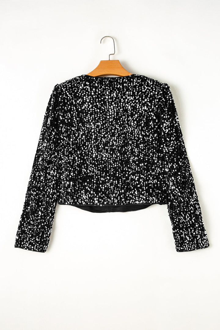 Mune | Jacket With Sequins And Open Front