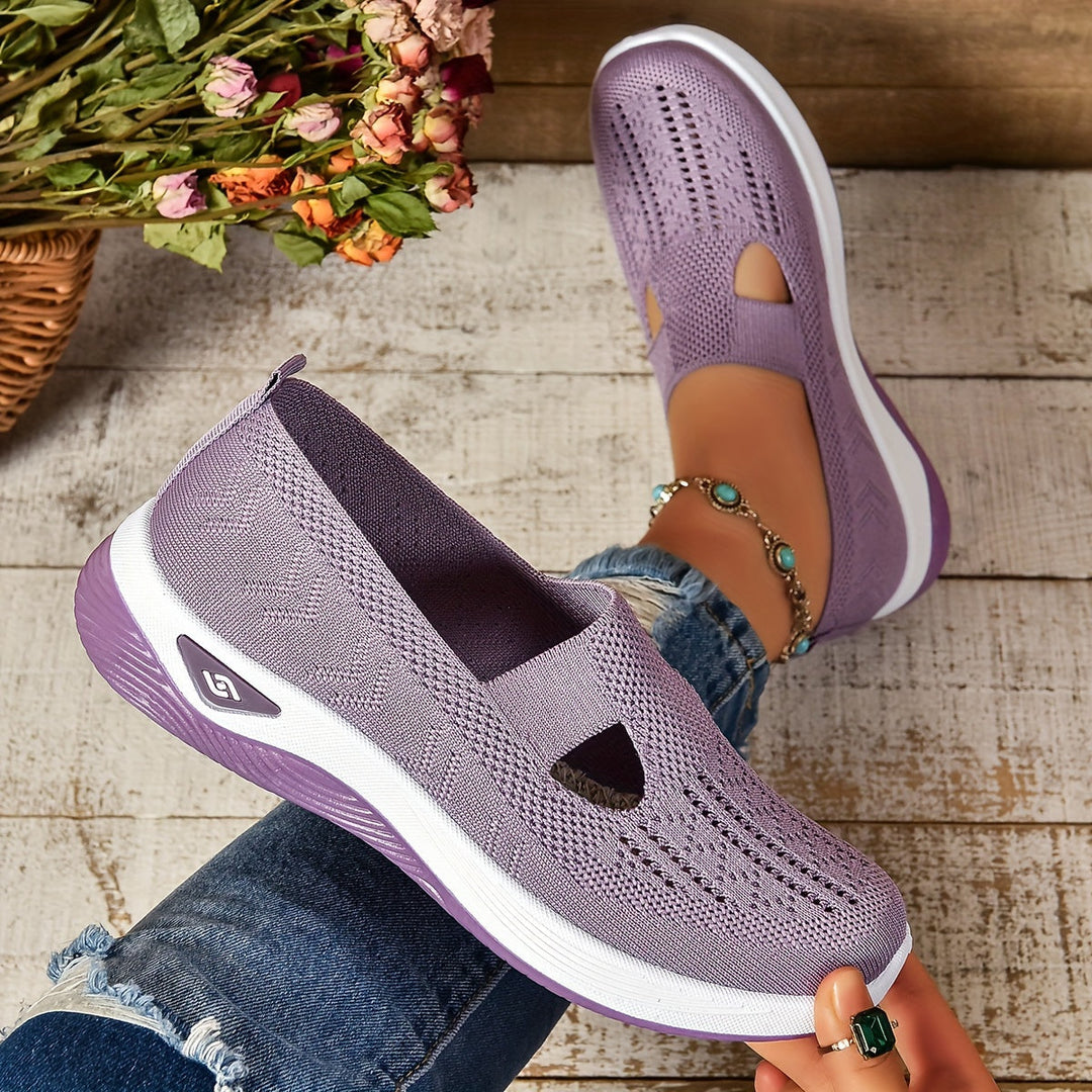 Casual, breathable slip-on sneakers