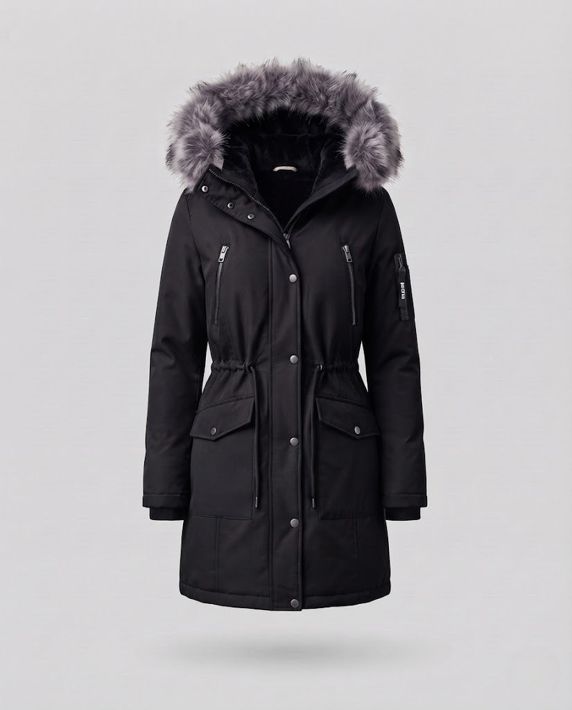 Men's Warm Padded Winter Parka with Detachable Hood Mune Fashion