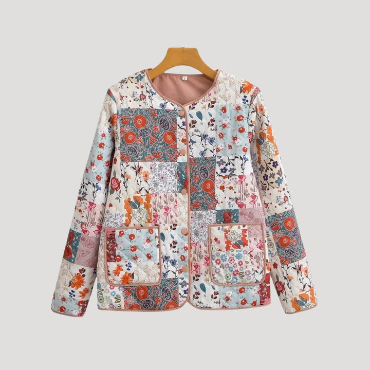 Mune | Women's lightweight summer quilted jacket – printed Boho style