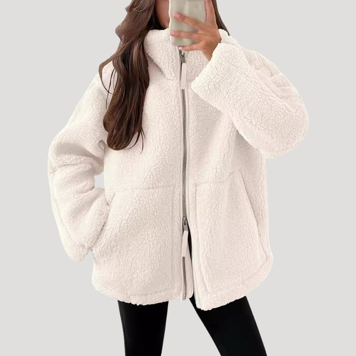 Mune | Women's Fleece Teddy Zip-Up Fluffy Winter Jacket