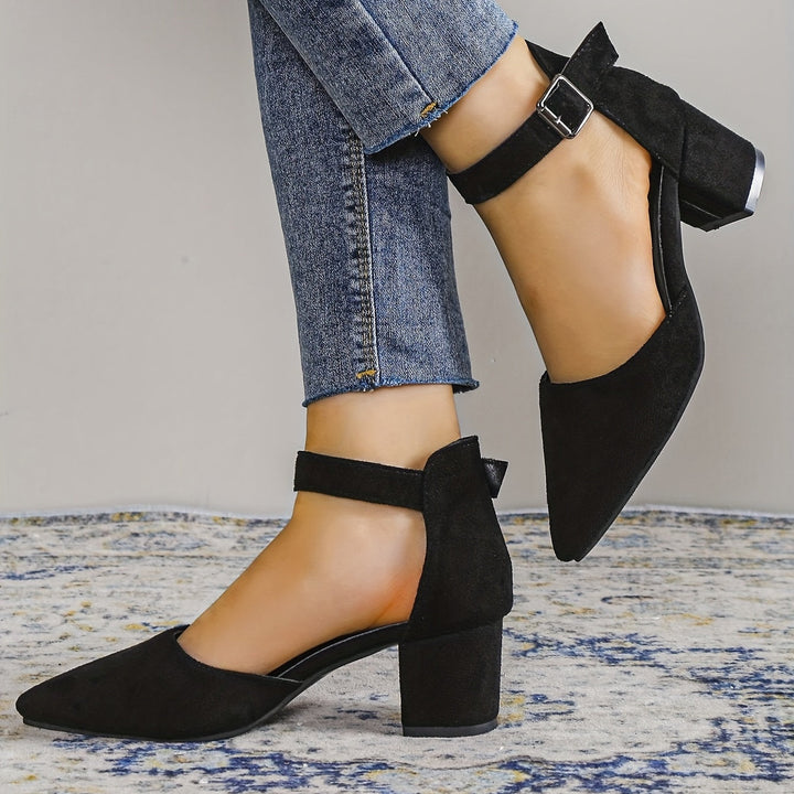 Mune Fashion | Women's sandals with block heel lacing, with ankle straps, Elegant