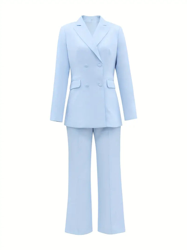 Mune | Elegance Notched Lapel Blazer & High-Waisted Pants
