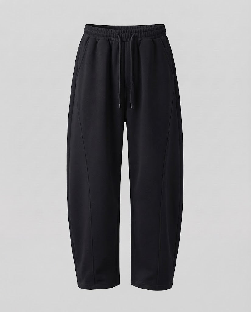 Men's Loose Relaxed Lounge Jogging Pants with Drawstring Waist and Flowing Palazzo Cut Mune Fashion