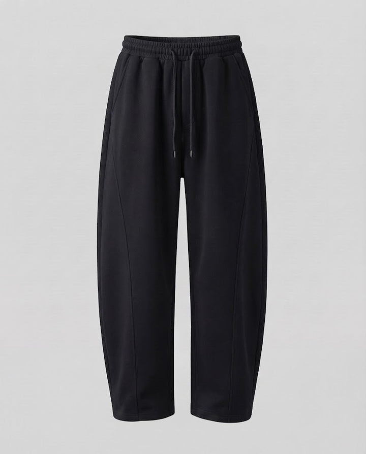 Men's Loose Relaxed Lounge Jogging Pants with Drawstring Waist and Flowing Palazzo Cut Mune Fashion