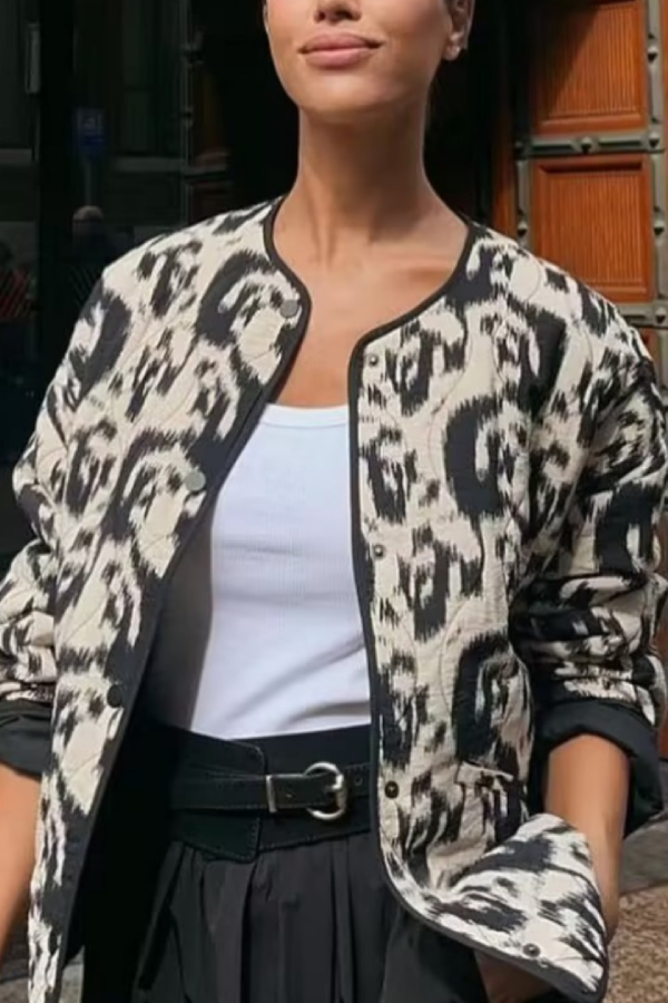 Mune | Animal Print Cotton Jacket