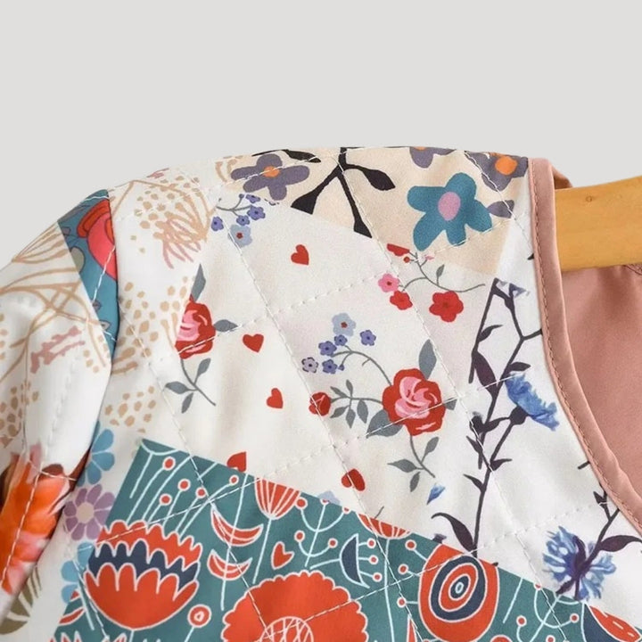 Mune | Women's lightweight summer quilted jacket – printed Boho style