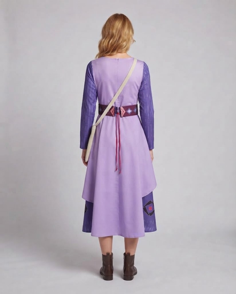 Women traditional long sleeve dress with detailed fabric design Mune Fashion