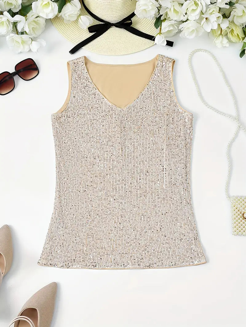 Mune Fashion | Sleeveless Top with Sequins