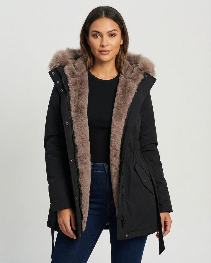 Warm Fur Winter Jacket Women