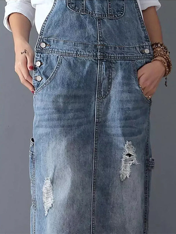 Mune | Casual Denim Spaghetti Dress