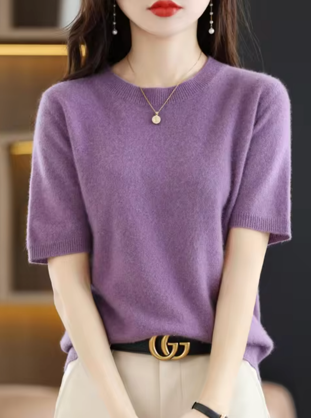 Mune Fashion | Short-sleeved wool sweater
