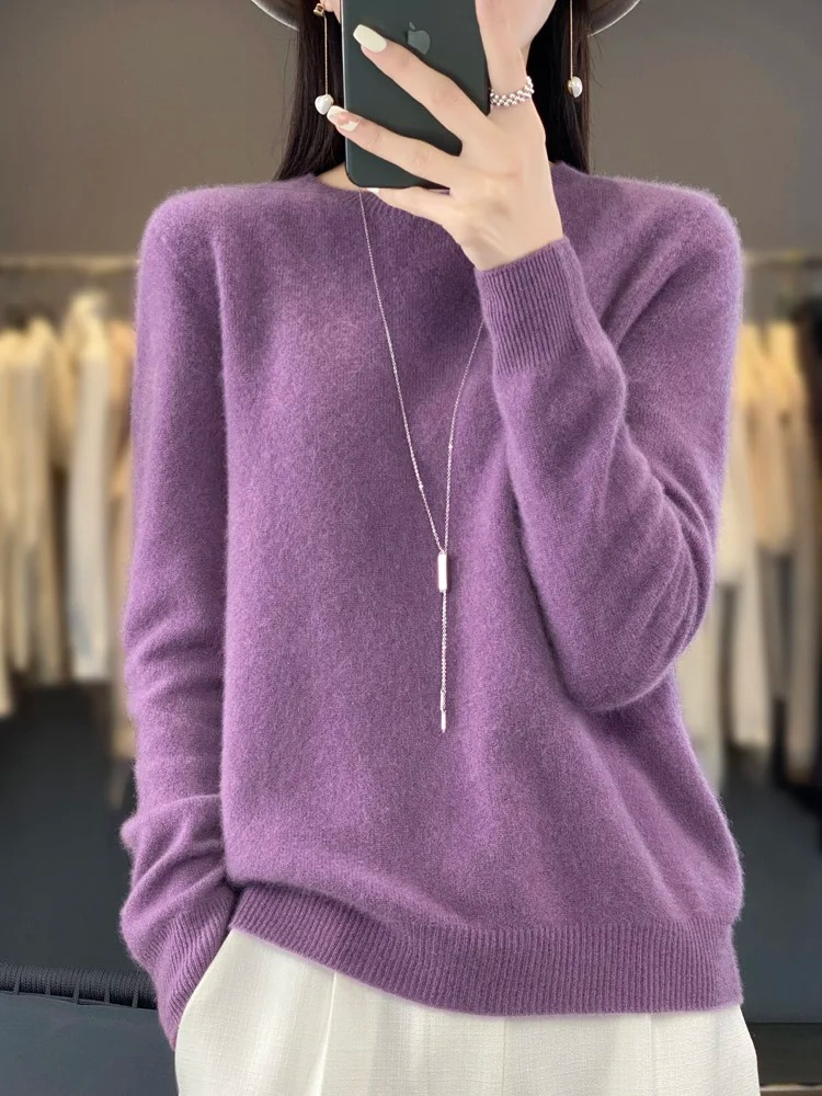 Mune | Cashmere Sweater Women Round Neck Soft and Elegant Knit Sweater