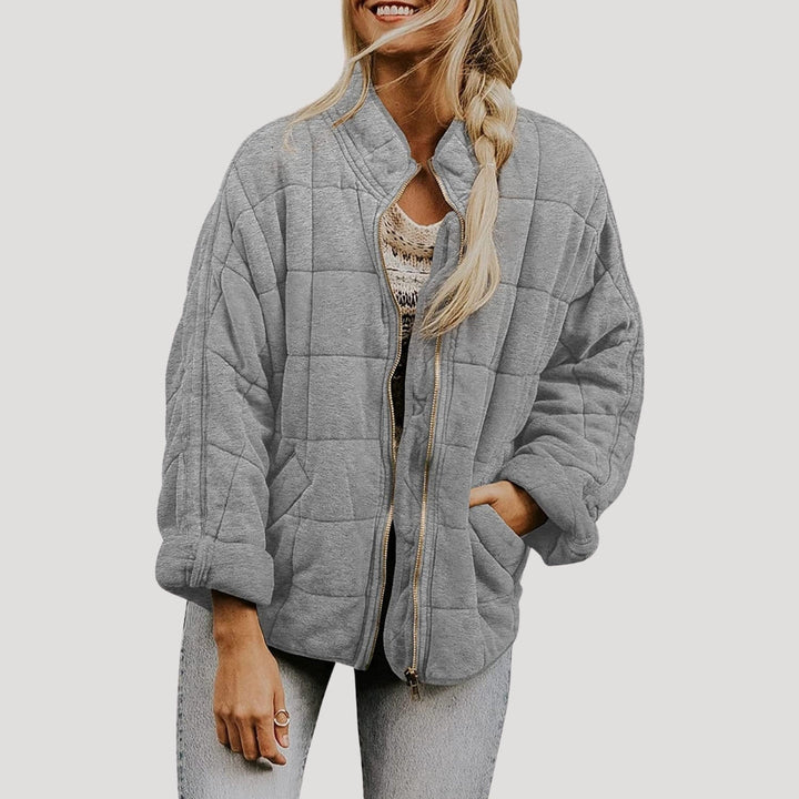Mune | Women's padded oversized zipper puffer jacket