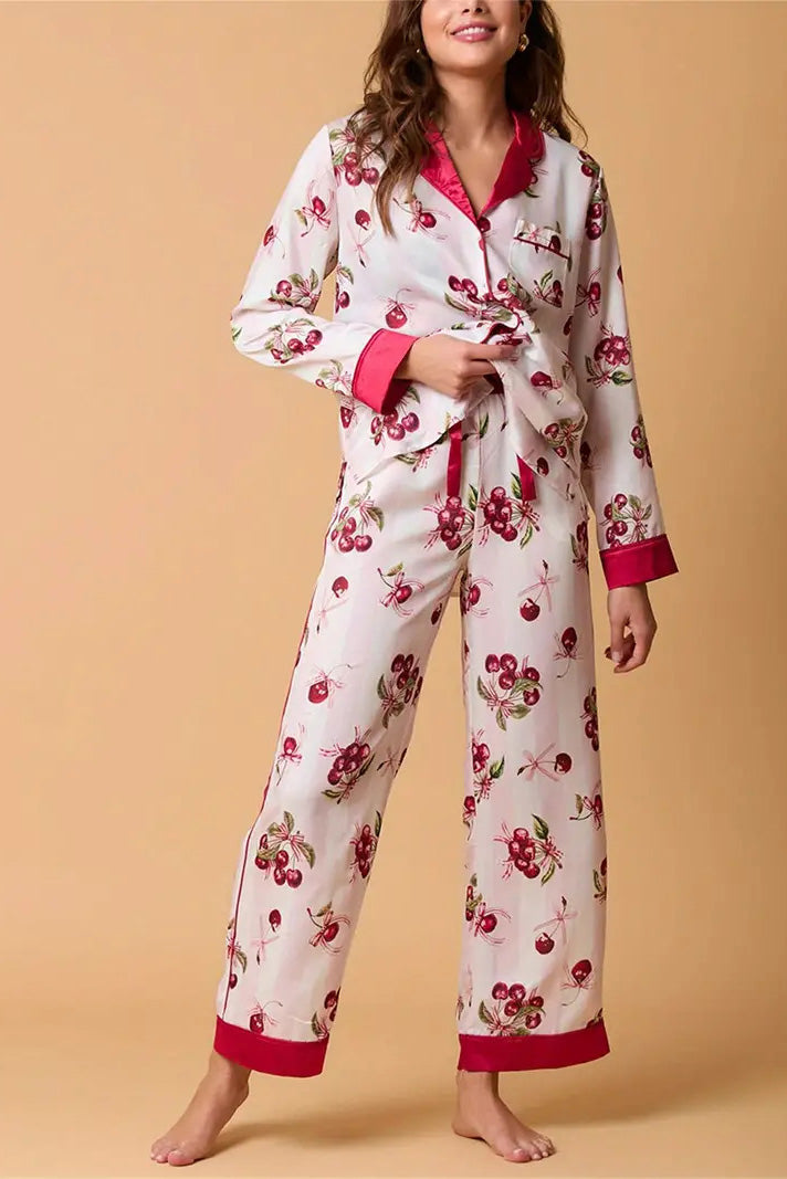 Mune | Christmas Festive Striped Pattern Pajama Set