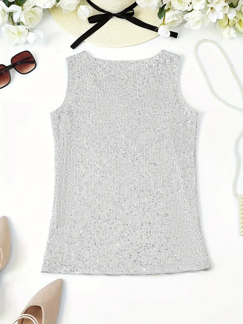 Mune Fashion | Sleeveless Top with Sequins