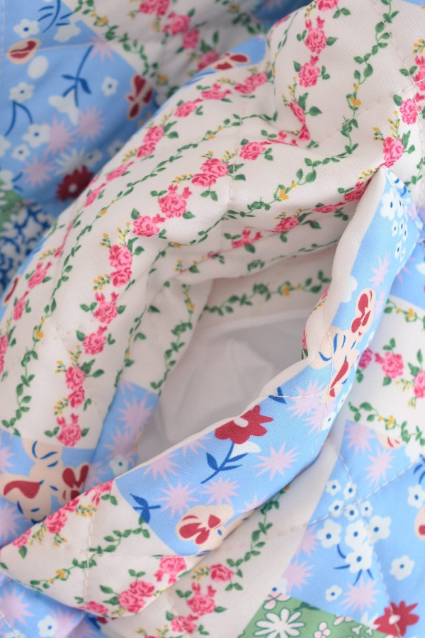 Mune | Stand Collar Long Sleeve Floral Pattern Cotton Jacket