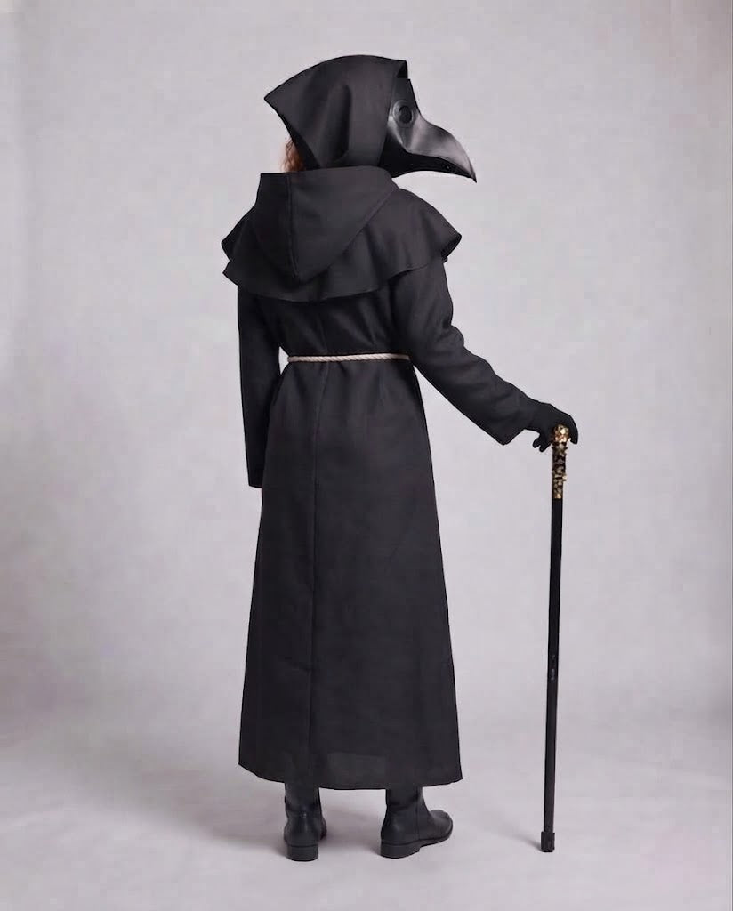 Women's monk costume with hood and ruffle elements Mune Fashion