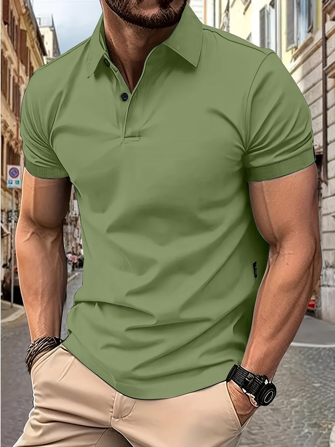 Stylish and comfortable short sleeve polo