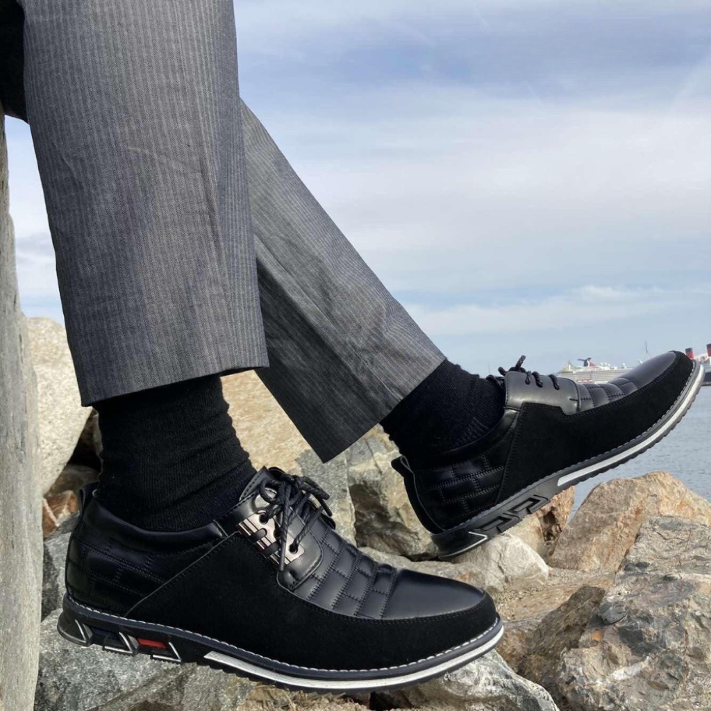 Orthopedic Leather Shoes Mune Fashion