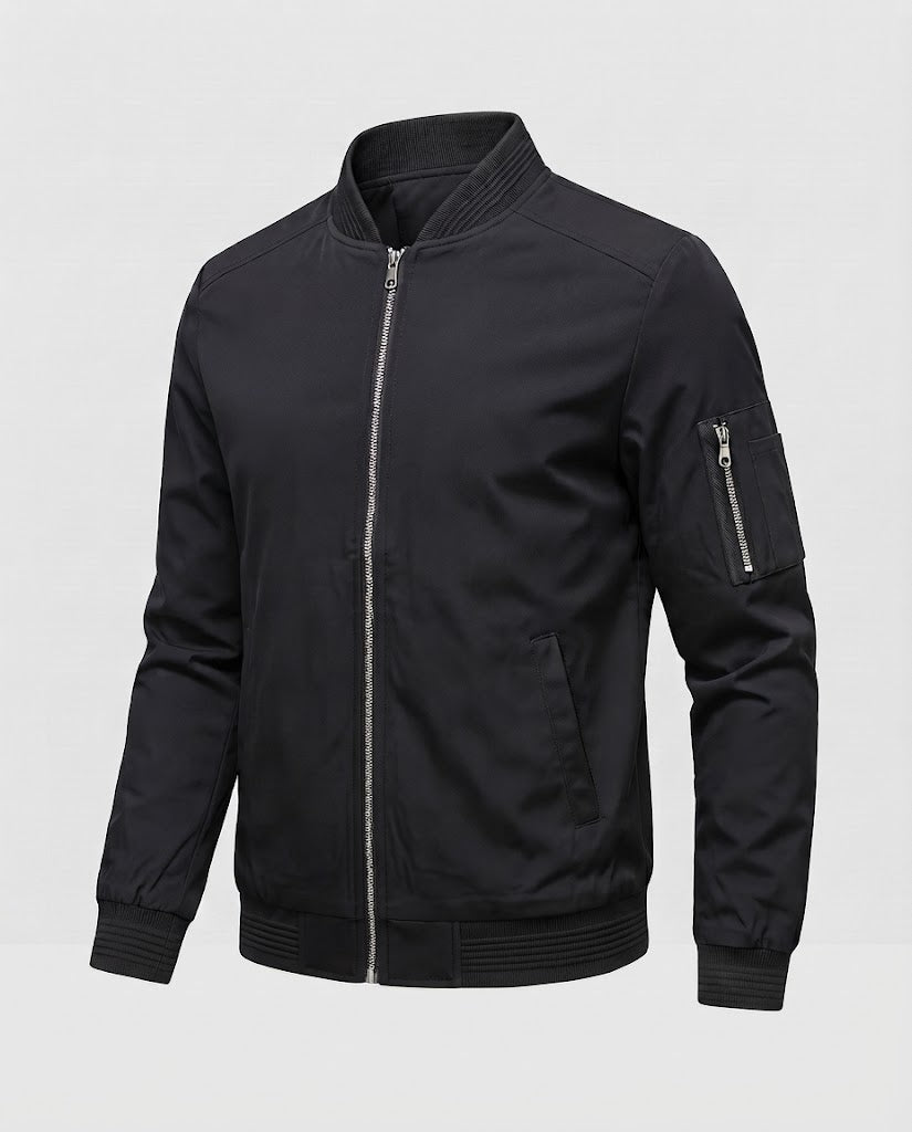 Men's Urban Bomber Jacket with Arm Pocket, wind-resistant Shell and ribbed Cuffs Mune Fashion