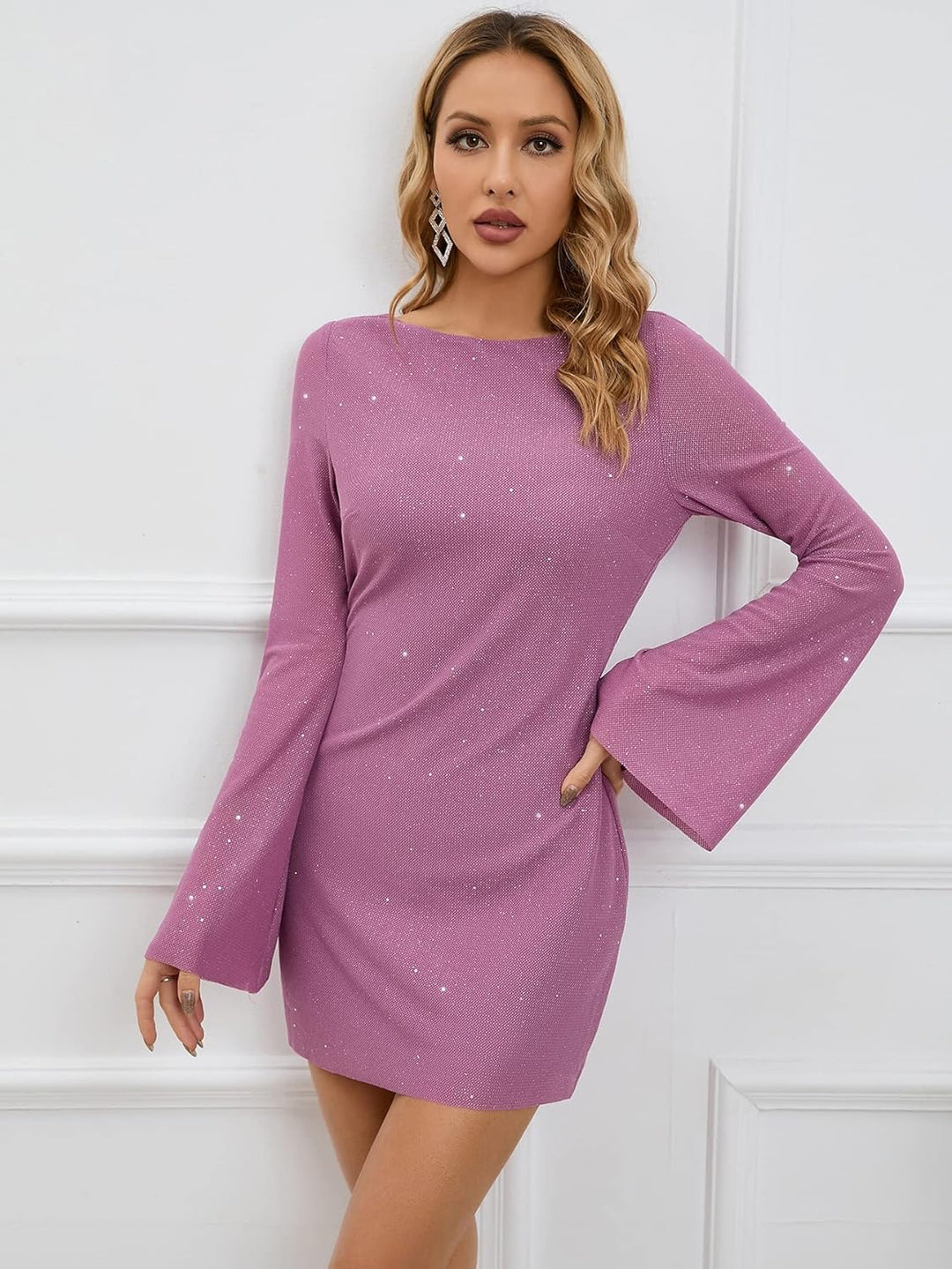 Mune | Short Party Dress With Long Sleeves